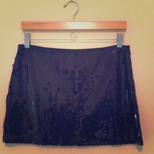 Very fun black party mini skirt